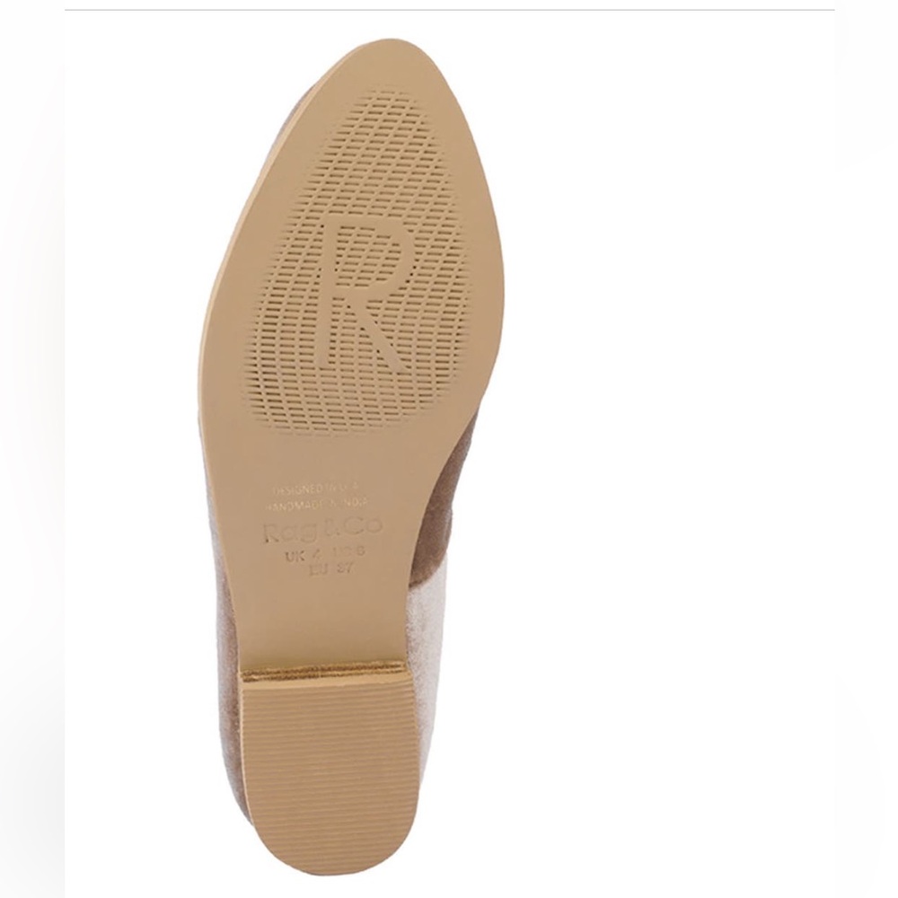 Rag & Co Taupe Luxe Lap Moc Toe Flat Women’s Size 10 Handcrafted - Picture 11 of 13